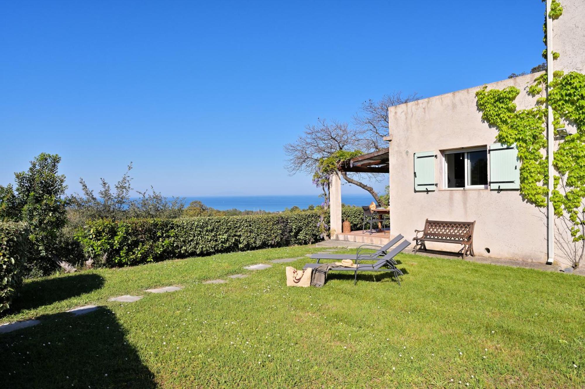 Domaine Punta Della Guardia Villa Vue Mer Dans Nature Protegee, Plage A 1,5 Km Сервион Екстериор снимка
